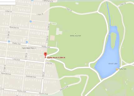 Shelby Park, google map.